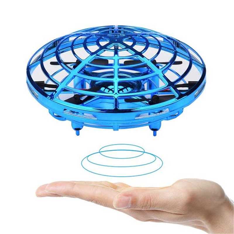 Mini Helicopter UFO RC Drone Infraed Hand Sensing Aircraft E-图0