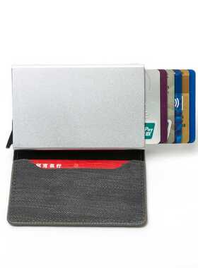 Business ID Credit Card Holder Men Women Coin Leather Wallet
