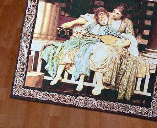 58*64cm Belgian Wall Tapestry Medil Gobelin Moroccan - 图3