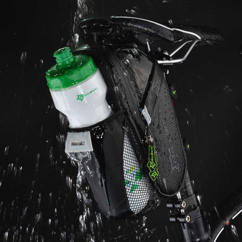 Rainproof Bike Bicycle Rear Bag With Water Bottle Pocket Bic-图0