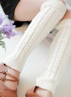 Lolita Leg Warmers Women Warm Winter Knit Foot ver Crochet K