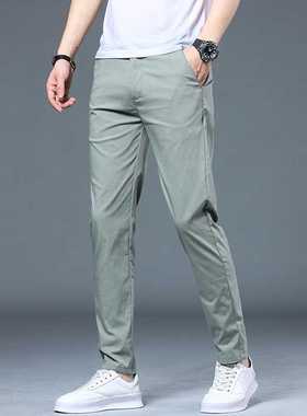 2022 Sprng Autumn New Casual Pants Men's Pure Color