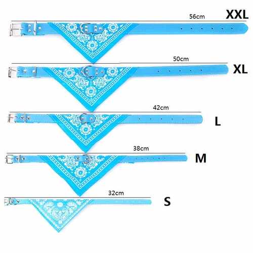 Cute Adjustable Small Dog Collars Puppy Pet Slobber Towel Ou - 图3