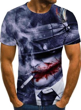 Mens Horror T Shirts  New Summer Men 'S Short Sle