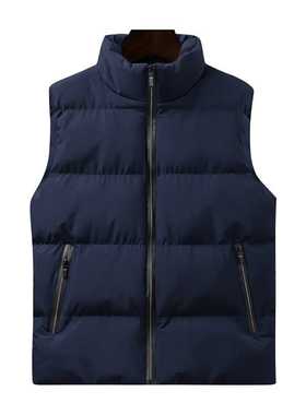 2021 New Men's Jacket Winter Male Vest For Down Cotton Casua