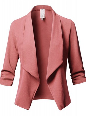 Women's spring plus size slim suit coat jacket blazer top