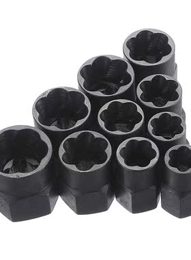 Drillpro 10pcs Damaged Nut Bolt Extractor Repair Kit Metric