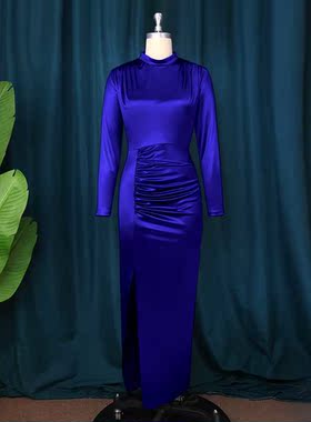 S-4xl Plus size Women's Autumn Green Dress大码秋季绿色连衣裙