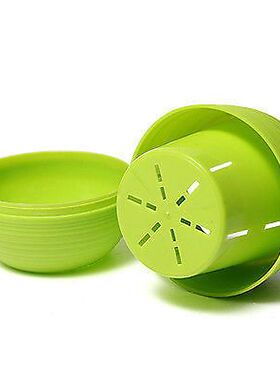 Colorful Round Plastic Flower Pot Plant Planter Garden Home