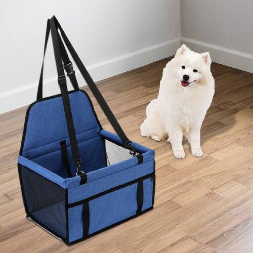 Pet Car Booster Seat Durable Cats Carrier Stable Mesh Sided - 图2