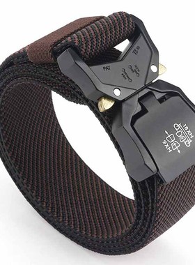 New Aluminum Alloy Outdoor Tactical Belt Men's Elastic Light