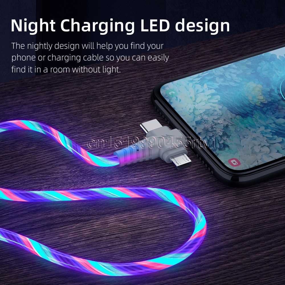 Flow Luminous  in 1 USB Cable for iPhone 1 12 11 Pro in1 - 图1