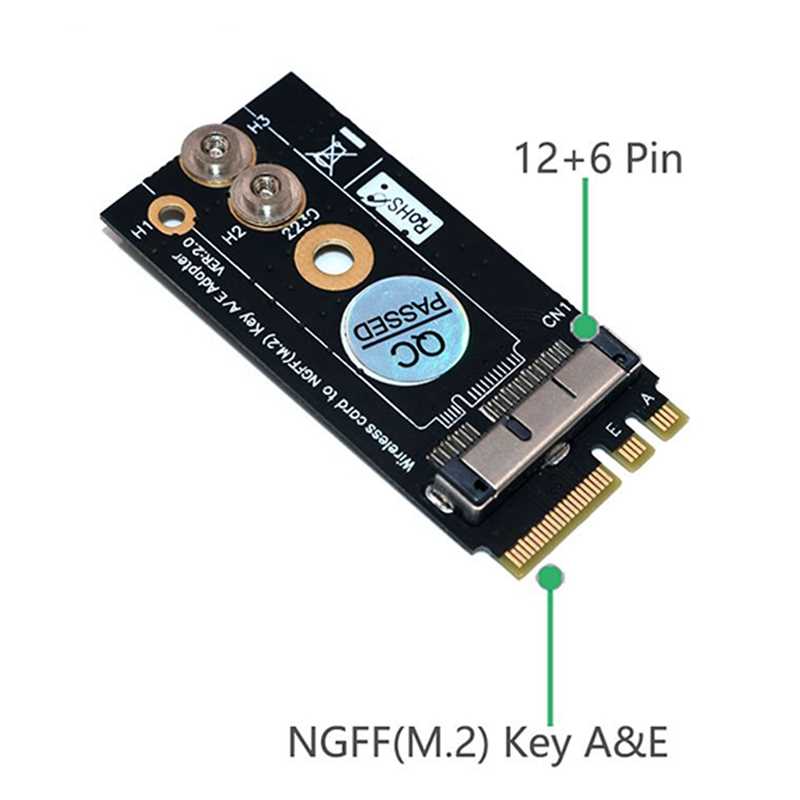 WiFi Adapter BCM94360CS2 BCM943224PCIEBT2 12+6Pin to NGFF Ke - 图1