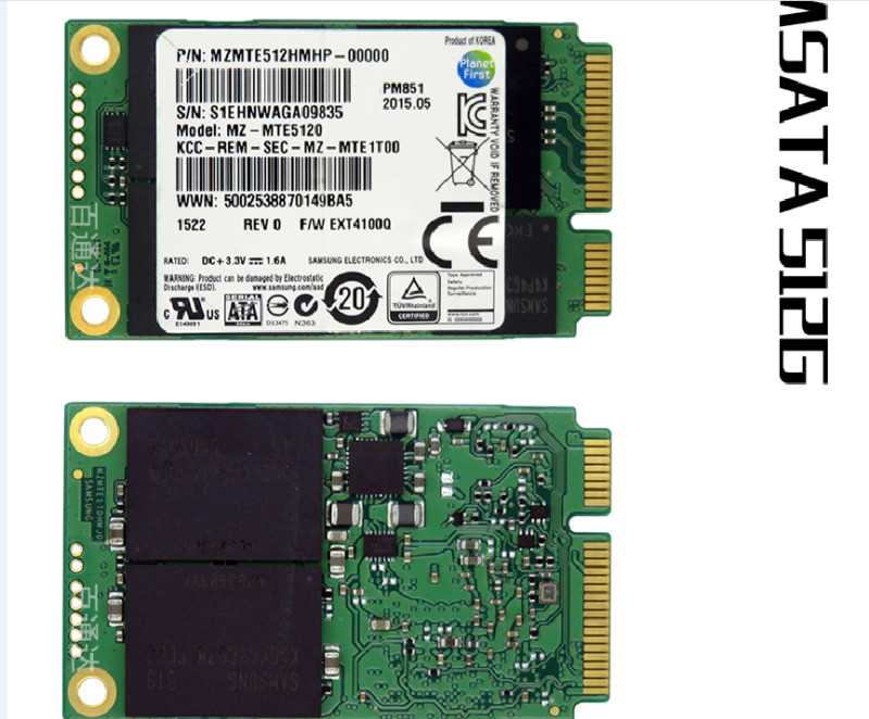 Samsung mSATA SSD PM851 512GB MZ-MTE5120 For Samsung Dell-图2