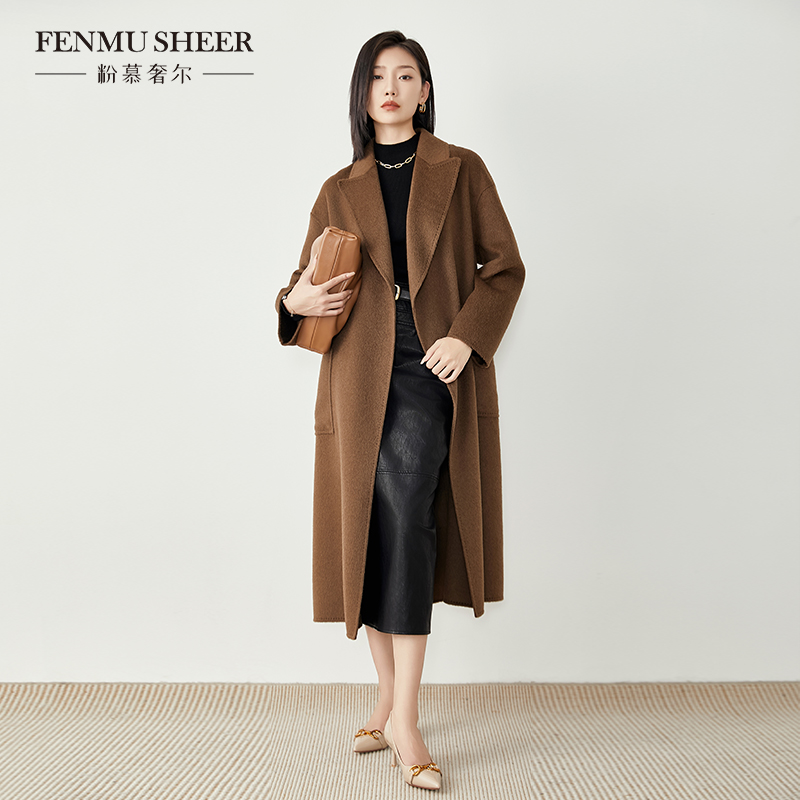 【米儿甄选】粉慕奢尔时装周走秀款『沙漠之王』骆驼绒外套-E1696 - 图1