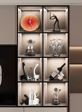 现代简约酒柜摆件轻奢高档家居客厅餐G边柜电视柜办公室桌面装饰