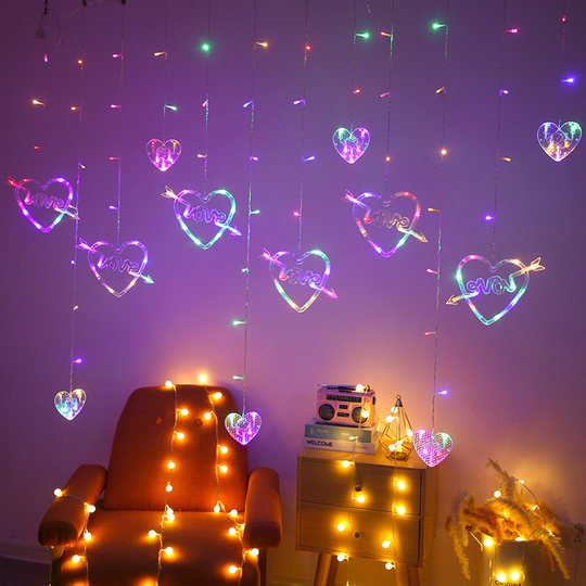 Led love lantern proposal romantic surprise love decorative light string creative layout indoor room confession artifact