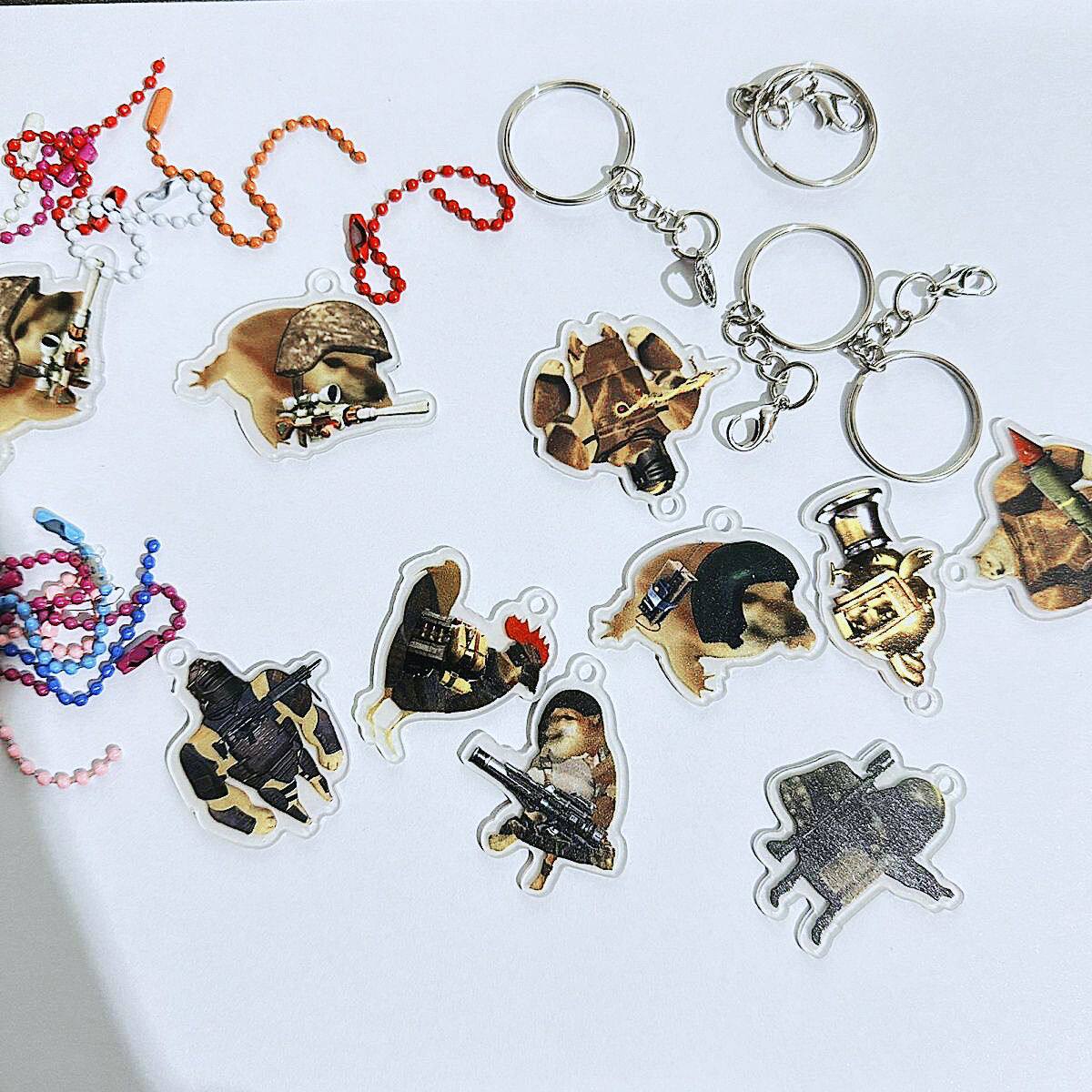 和平精英挂件和平精英地铁逃生狗头挂件老鼠人搞怪地铁周边求生保命钥匙扣书包