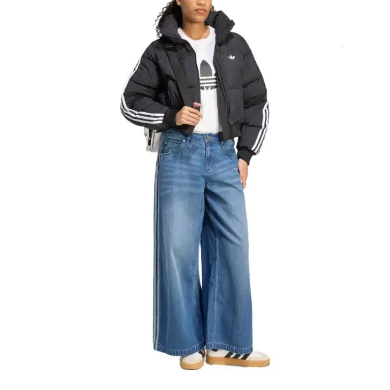 originals三叶草女子运动休闲保暖棉服外套JX2970  QS仓 - 图1