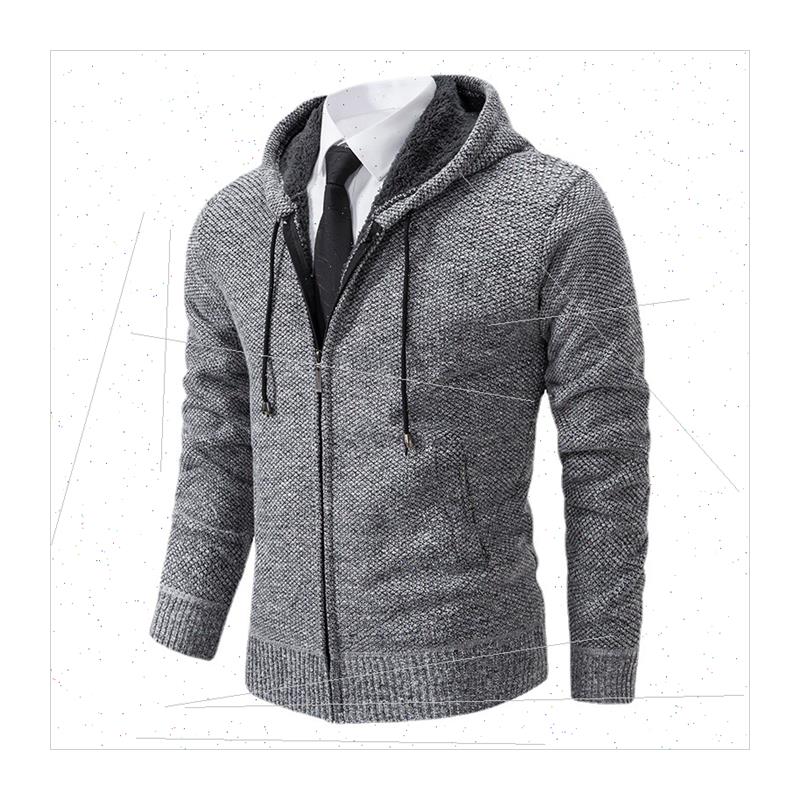 2023 fall winter new men fashion jacket cardigan sweater men - 图3