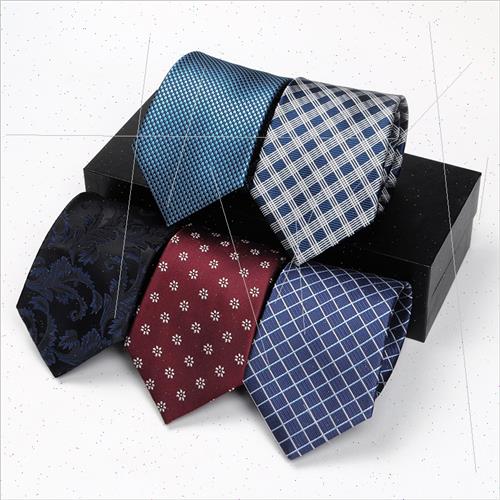 Tie men mal business work professional blue flower 8cm casua - 图0