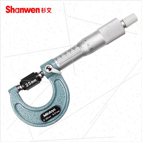 Japan mechanical OD micrometer 0-25-50mm centimeter card 103 - 图1