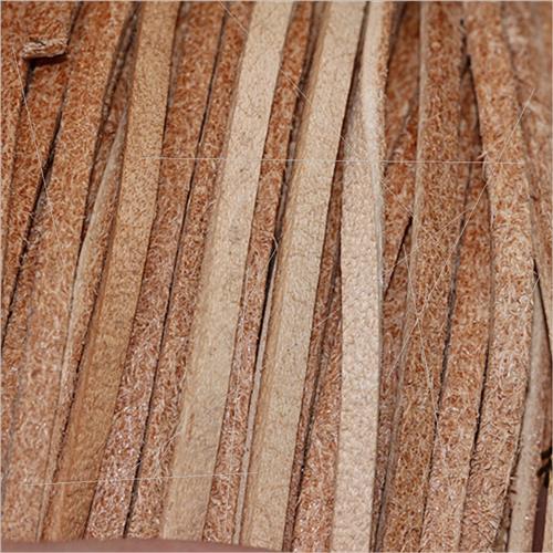 Square Cowhide Rope 2MM Wide 1.2MM Thick Vegetable Tanned Fl - 图1