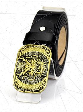 Belt men two layer cowhide young people nd fashion Chinese s