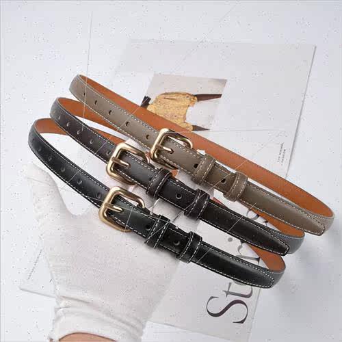 New head layer retro casual belt versatile dress jeans belt - 图2