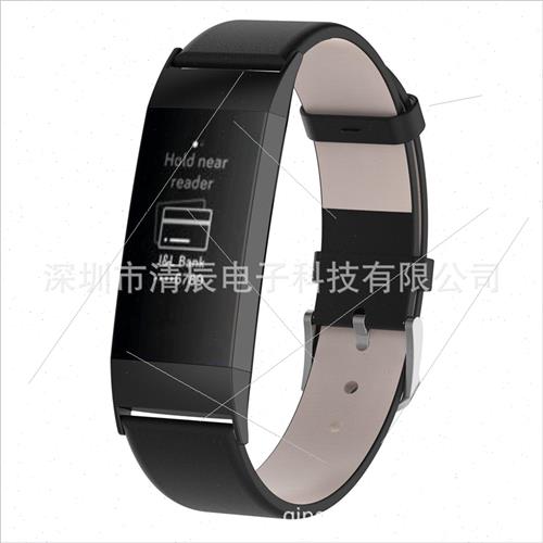 Replacement leather band 适用 fitbit charge3 charge4 smartwa - 图0