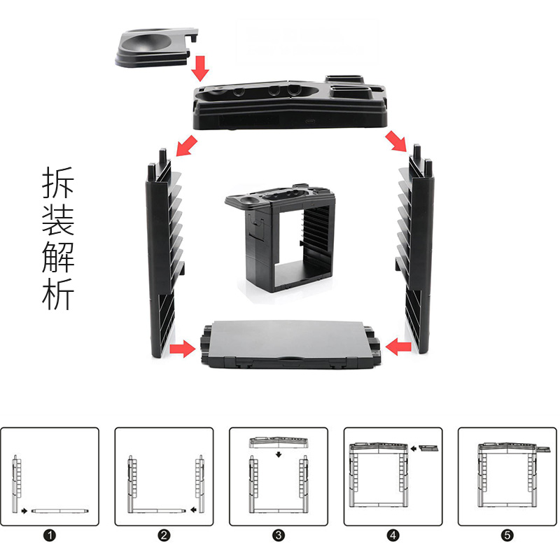 任天堂Switch pro原装手柄多功能收纳架joy-con手柄充电器NS座充精灵球游戏碟收纳充电支架 傲硕OSTENT - 图3