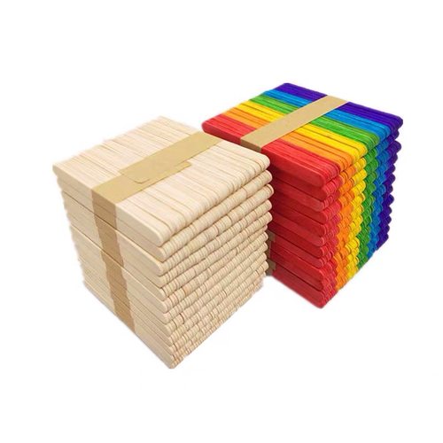 50 Pcs craft stick Ice Cream Sticks Wooden Popsicle Sticks - 图3