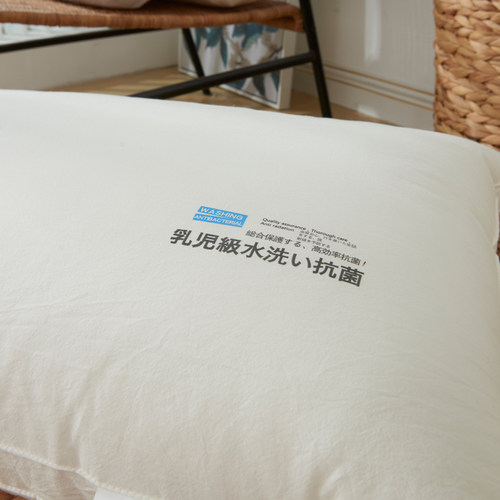 A类母婴级60支全棉枕头枕芯可水洗羽丝绒抗菌护颈椎助眠酒店家用 - 图2