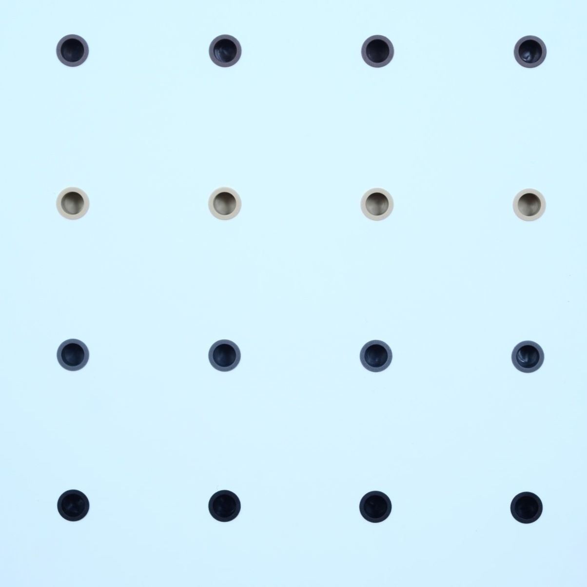 15mm hole board back cover lined with round hole plugs, whole house custom furniture hole plugs to cover up ugly sealing plugs, plate hole covers