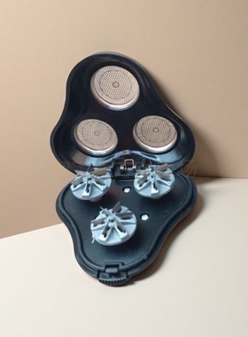 飞尼特 FS5388 电动剃须刀配件 双刀头刀网 通用头部 /USB 充电线