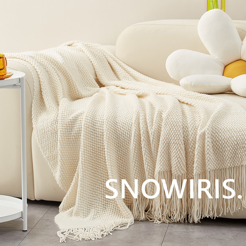 沙发毯子纯色轻奢高级感午休盖毯披肩针织空调毯民宿装饰床尾毛毯,淘宝优惠券,粉丝福利购,淘宝优惠卷