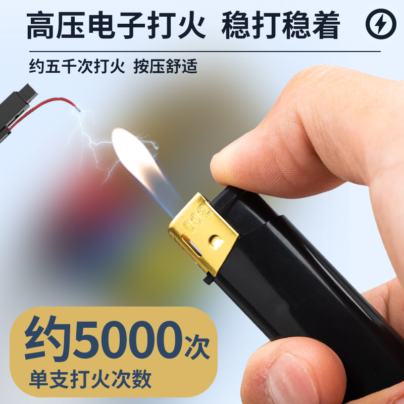 50支一次性广告打火机定制订做订制定做印字金属直冲铁壳防风火机-图1