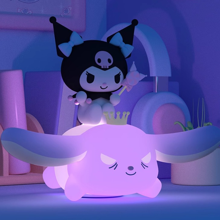 三丽鸥联名小夜灯拍拍灯充电款库洛米喂奶护眼卧室睡眠氛围灯礼物 - 图2