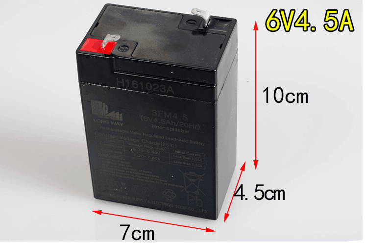 LONGWAY龙威儿童电动车童车汽车万利达音响6V12V铅酸蓄电池电瓶6v - 图1