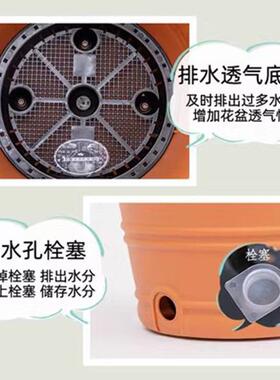 爱丽思庭院室外加厚塑料花盆加大号爱丽丝室外种树月季花盆特大号