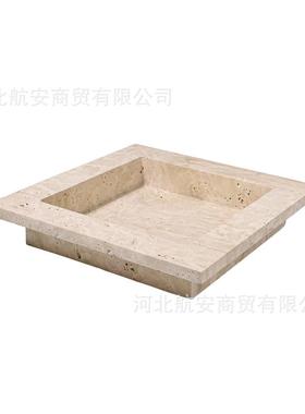 现代简约创意大理石托盘收纳盘装饰盘家居样板房实用器桌面装饰