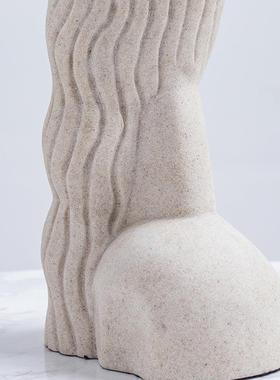 创意新品欧式砂岩树脂材质工艺品客厅家居饰品样板房软装配饰手工