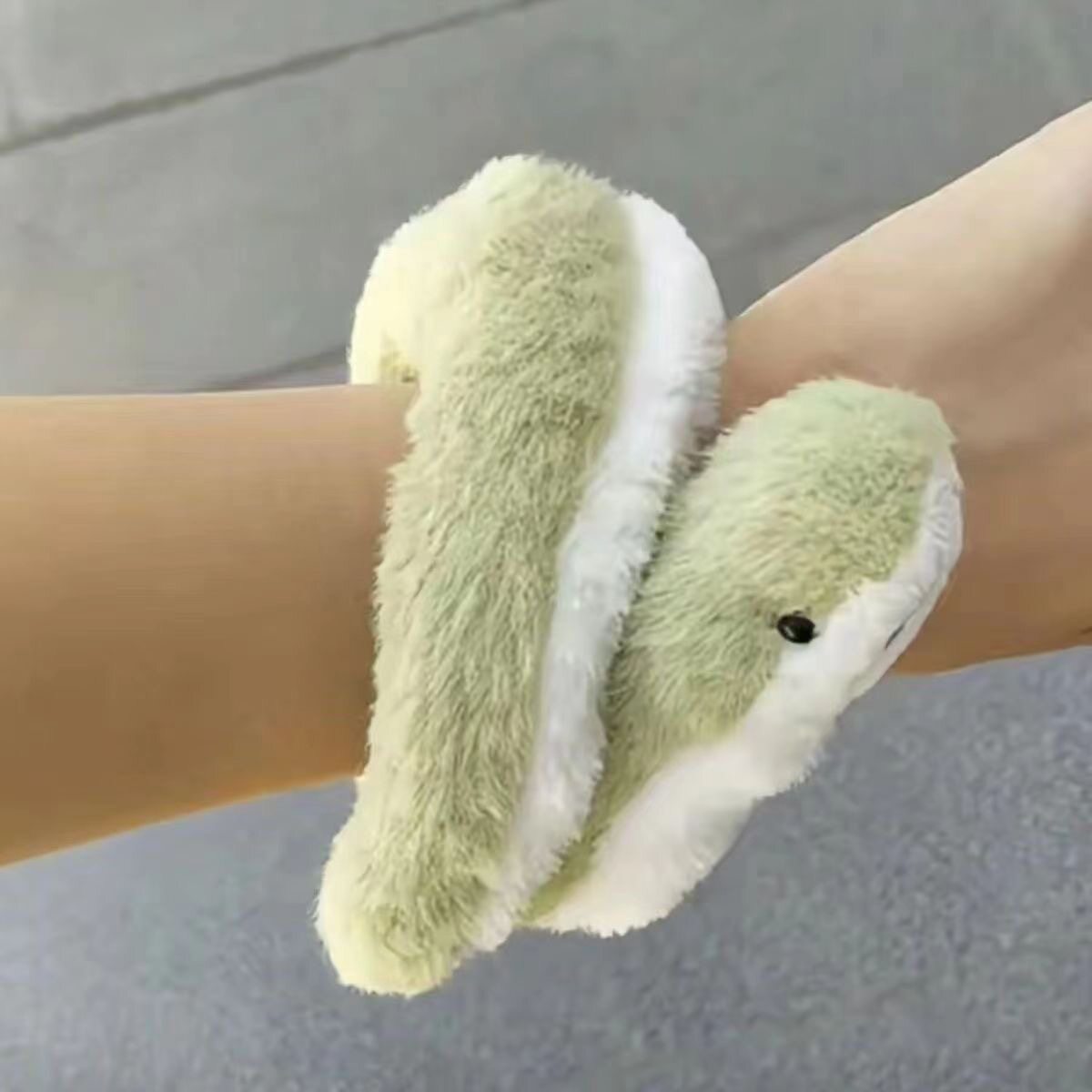 Cute little green snake plush winding doll long snake doll curtain straps desktop ornaments decoration for best friends