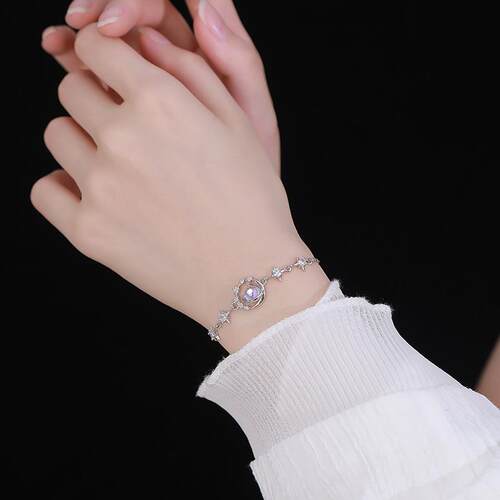 S999足银冥王星手链女生新款轻奢小众精致七夕情人节礼物送女朋友 - 图3