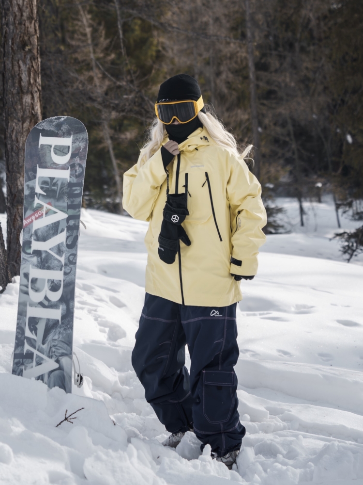 wakesnow单板滑雪服男款防风防水冬季专业夹棉保暖情侣外套女款