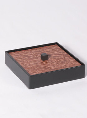 现代简约暗红色托盘首饰