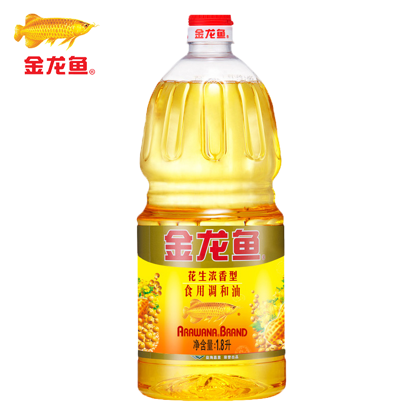 金龙鱼花生浓香型调和油1.8L桶装家用炒菜食用油桶装植物油 - 图2