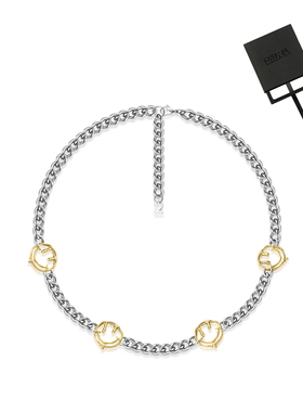 ZAUCE造赐 笑脸多多古巴链 高级感潮流配饰 电镀18K黄金