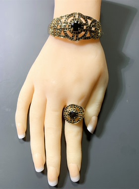 Vintage中古大牌风设计师款黑色