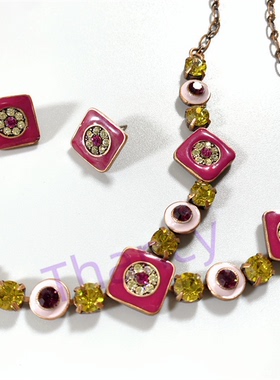 Vintage中古美国MONET打标复古百